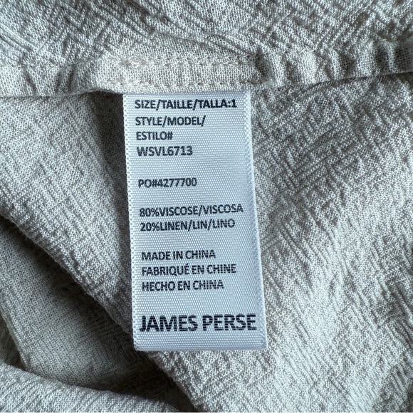 James Perse Oatmeal colored Textured Woven Midi Dress sz 1 Small - Picture 7 of 11